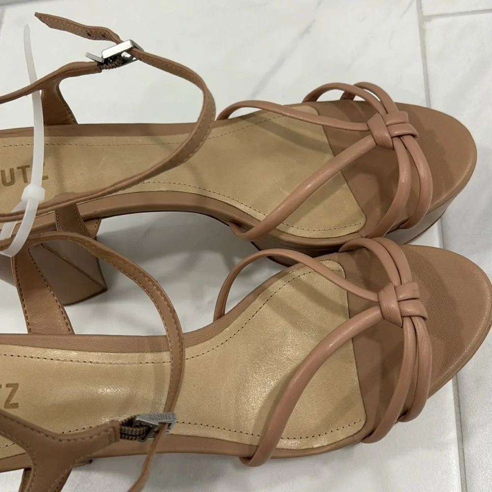 NEW! SCHUTZ True Beige Kelsie Platform Sandal - Size 10.5